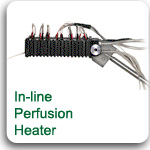 Inline perfusion heater