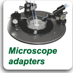 Magnetic microscope adapters