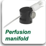 Perfusion manifold on magnetic holder MTH-P