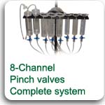 8-Channel Pinch-Valves Complete System